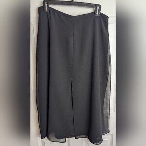 Scarlett Midi Crepe Chiffon Women's Skirt,Sz. 12